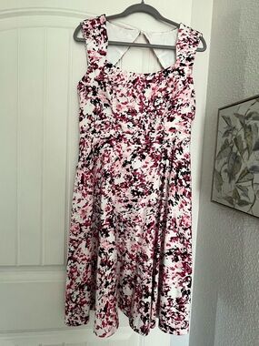 NWT White House Black Market Cotton Fit and Flare Sundress